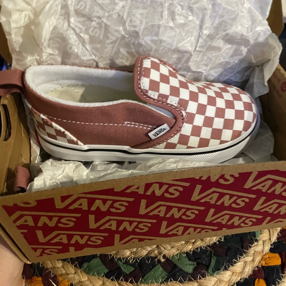 Vans Checkered Pink Toddler NIB